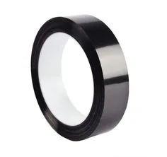 3M™ Polyester Film Tape 850, Black, 1/4 in x 72 yd, 1.9 mil, 144 rolls per case