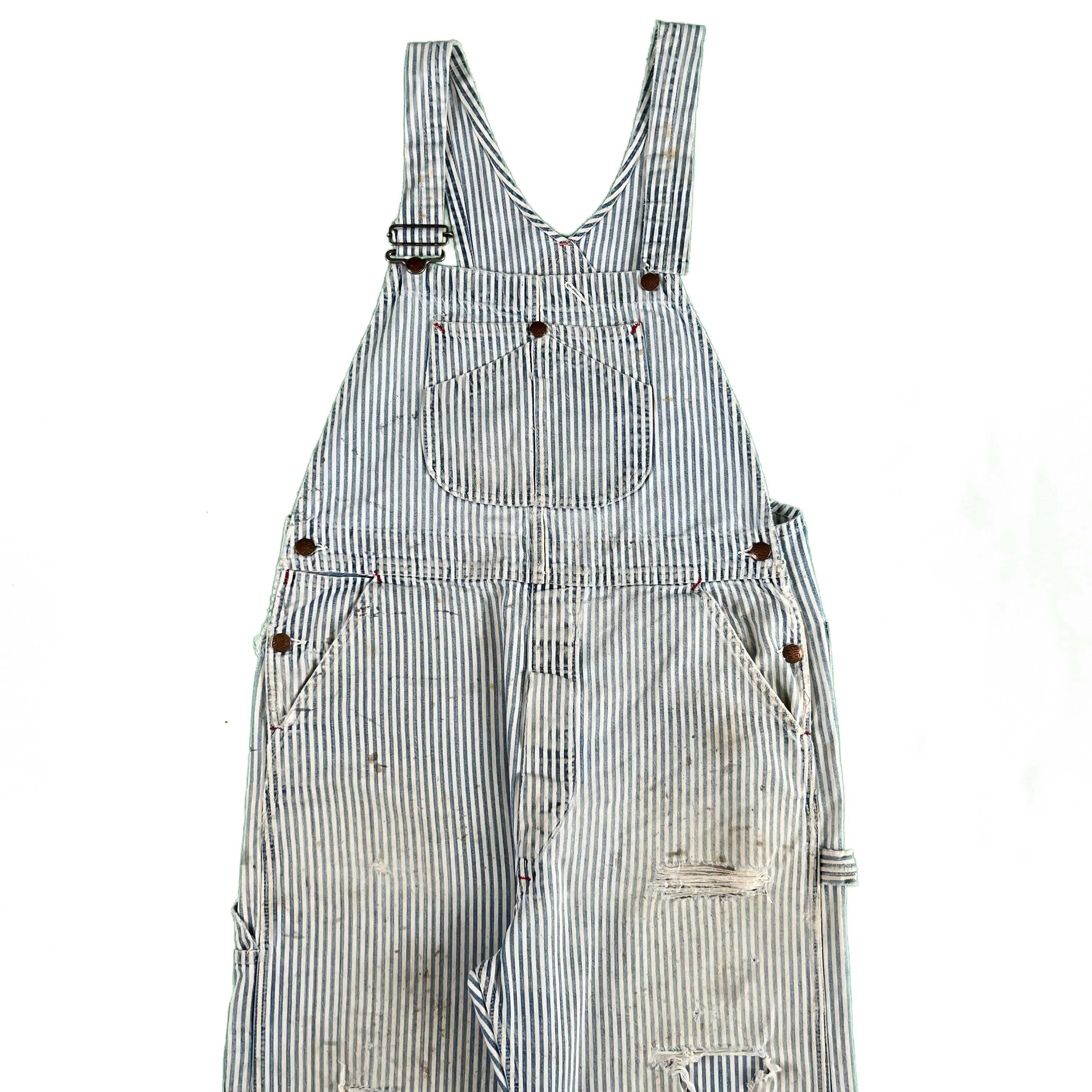 60s Big Mac Hickory Stripe Overalls- 2 in Stock