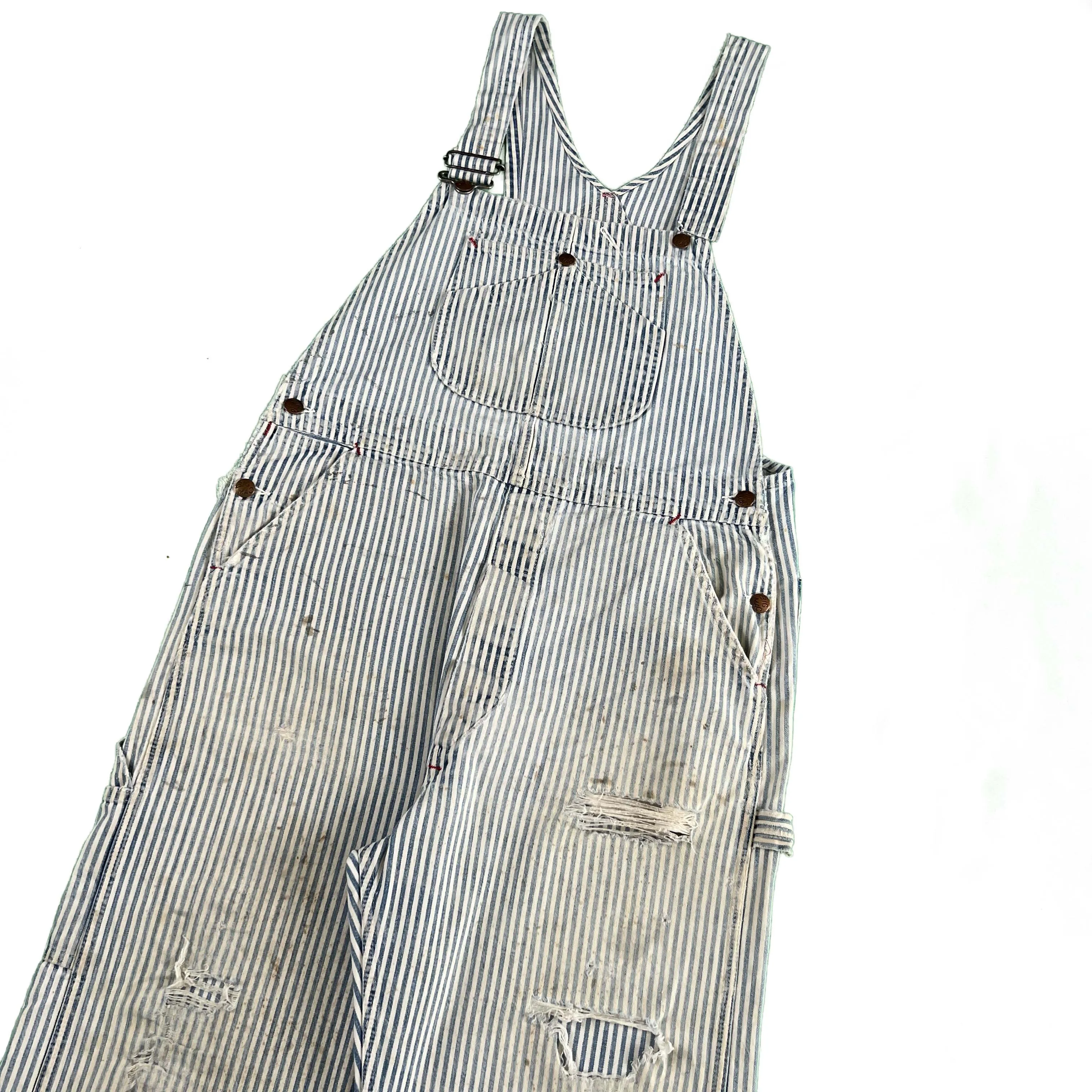 60s Big Mac Hickory Stripe Overalls- 2 in Stock