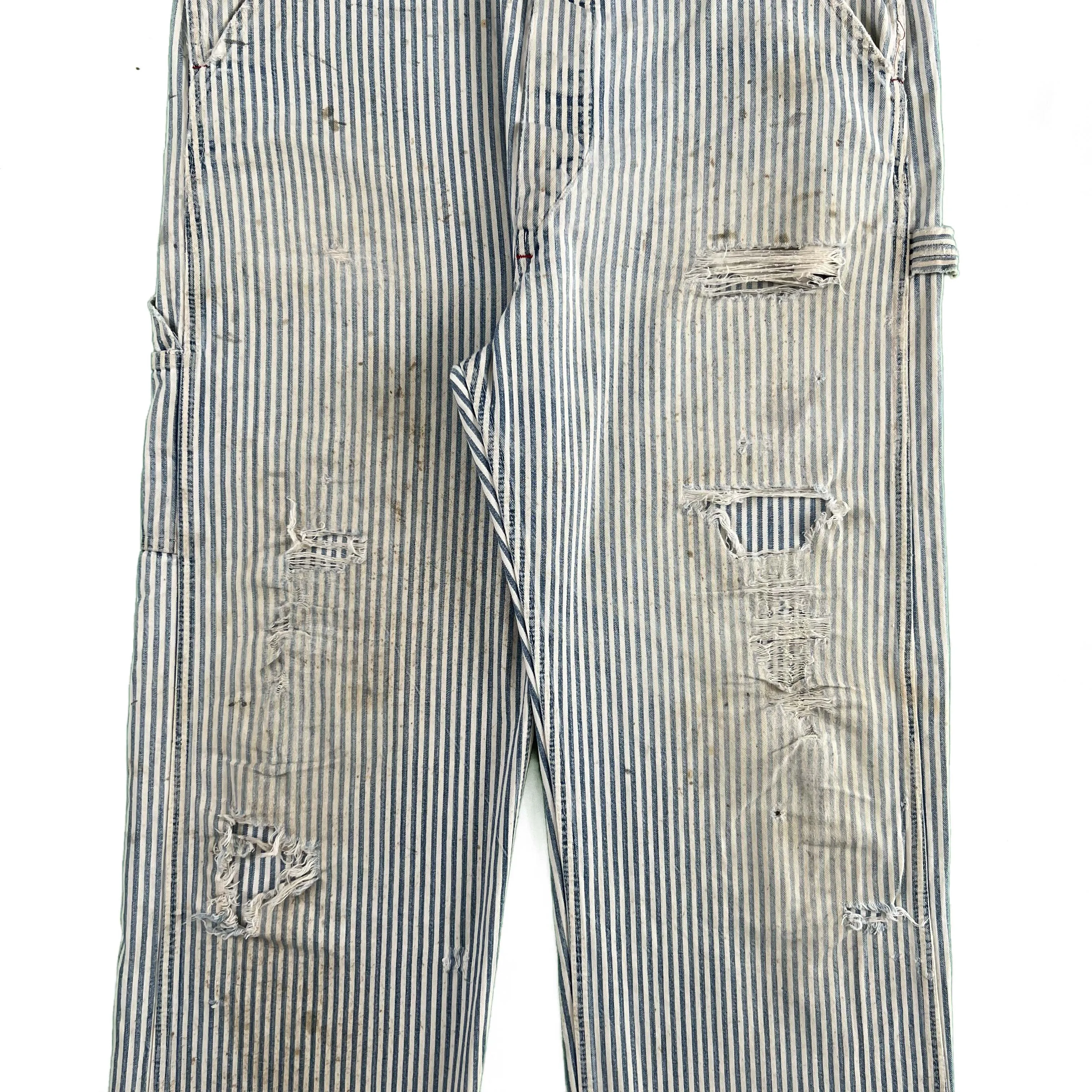 60s Big Mac Hickory Stripe Overalls- 2 in Stock