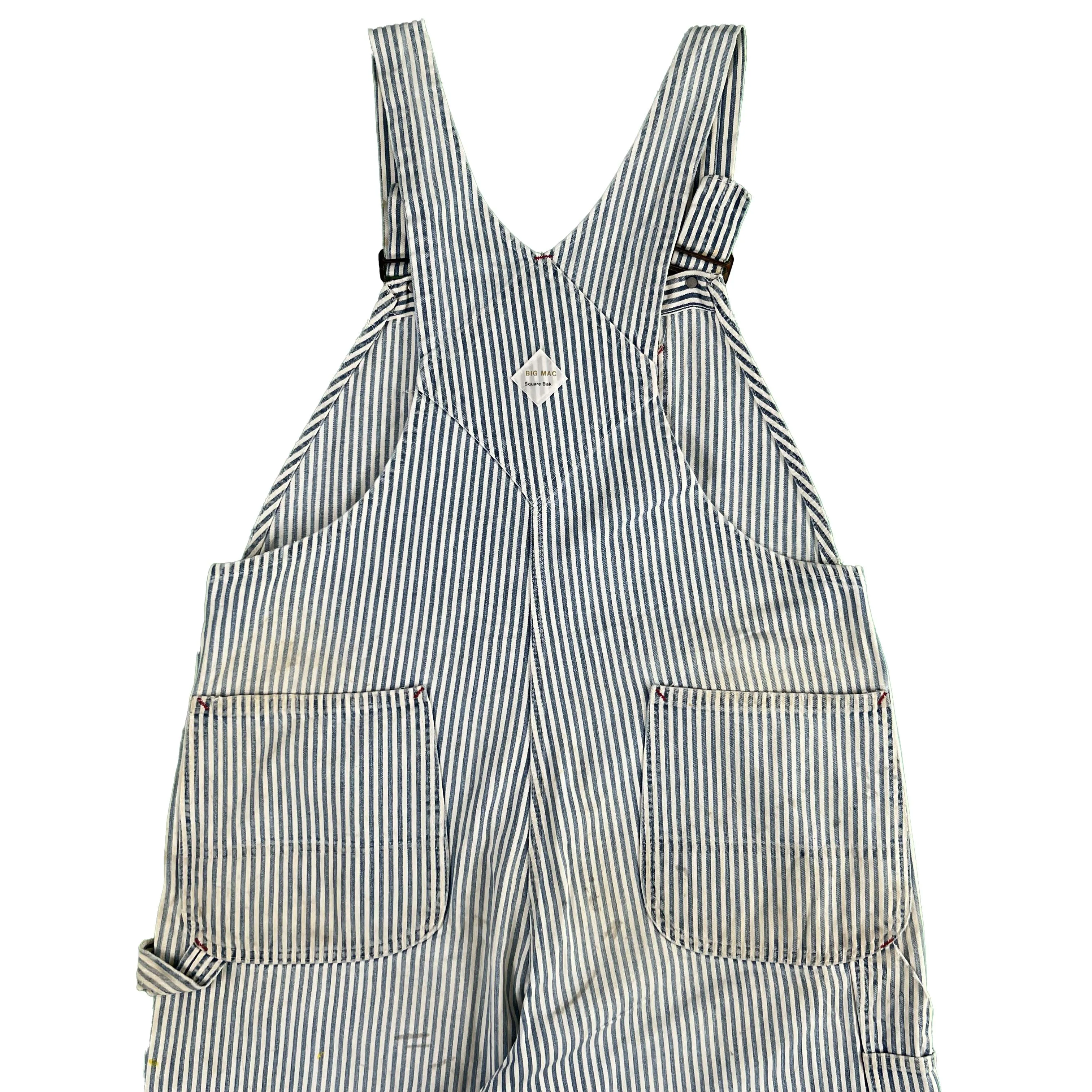 60s Big Mac Hickory Stripe Overalls- 2 in Stock