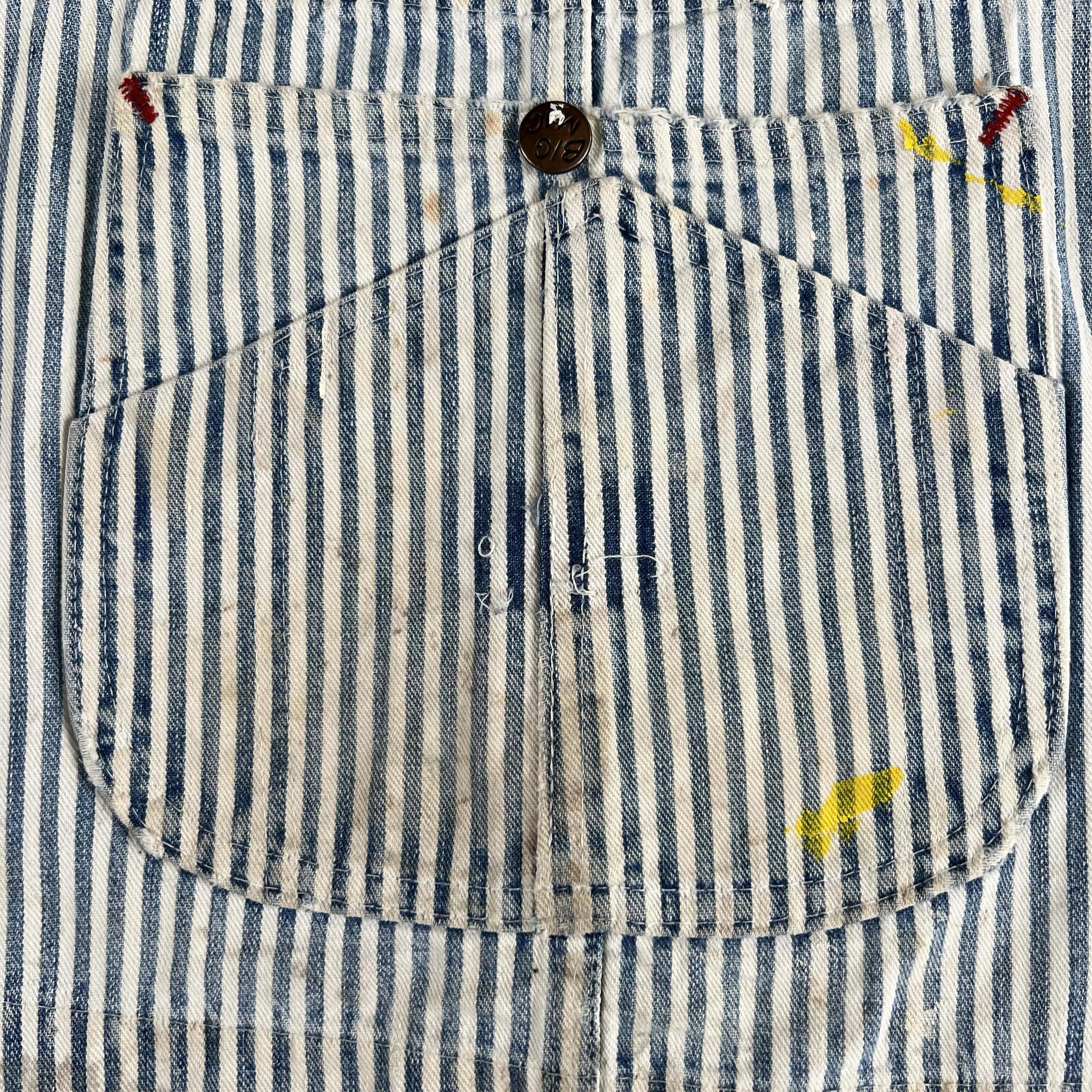 60s Big Mac Hickory Stripe Overalls- 2 in Stock