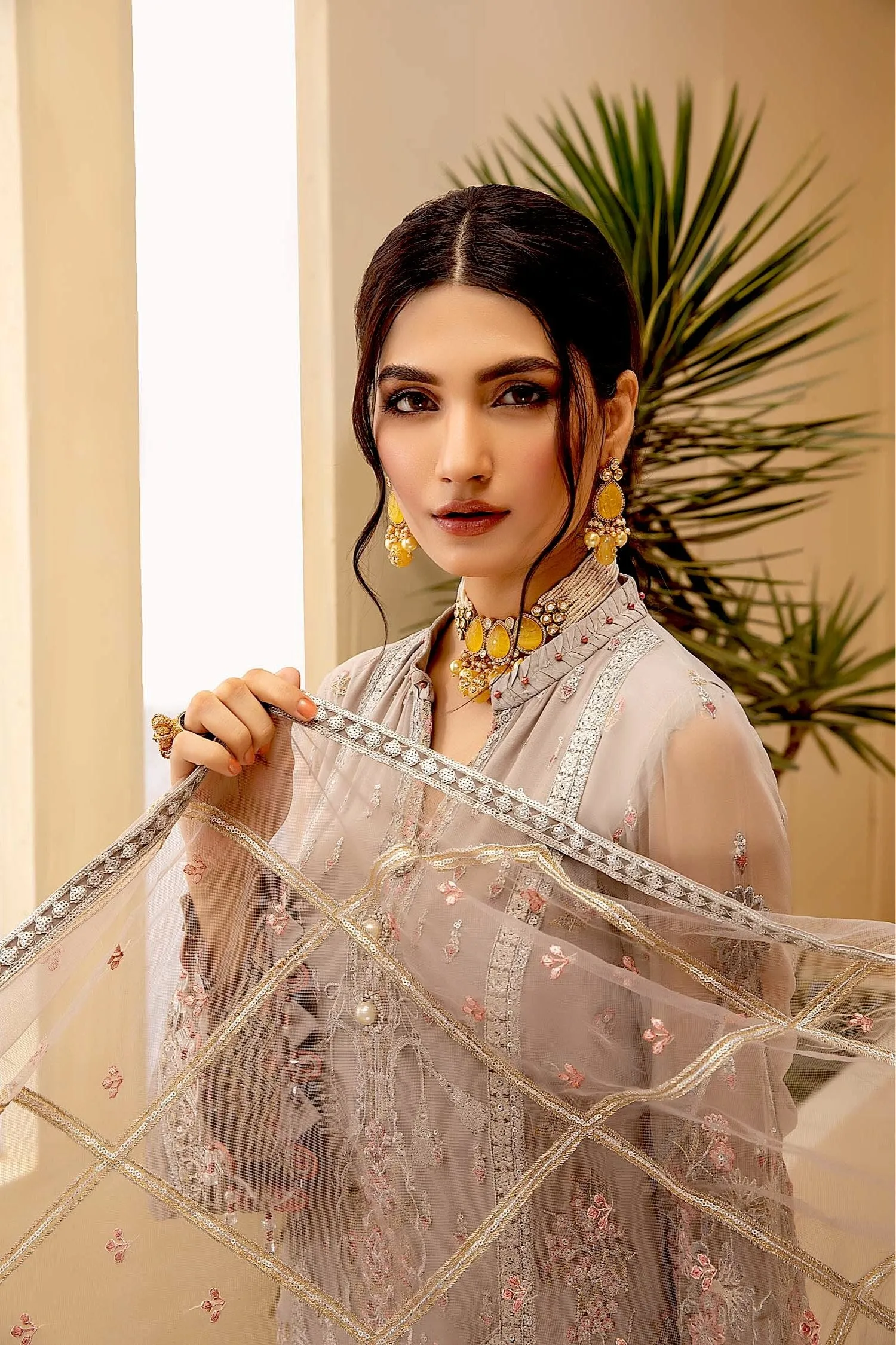 Adan's Libas Tesoro Embroidered Chiffon Formal Collection – Contemporary Rage