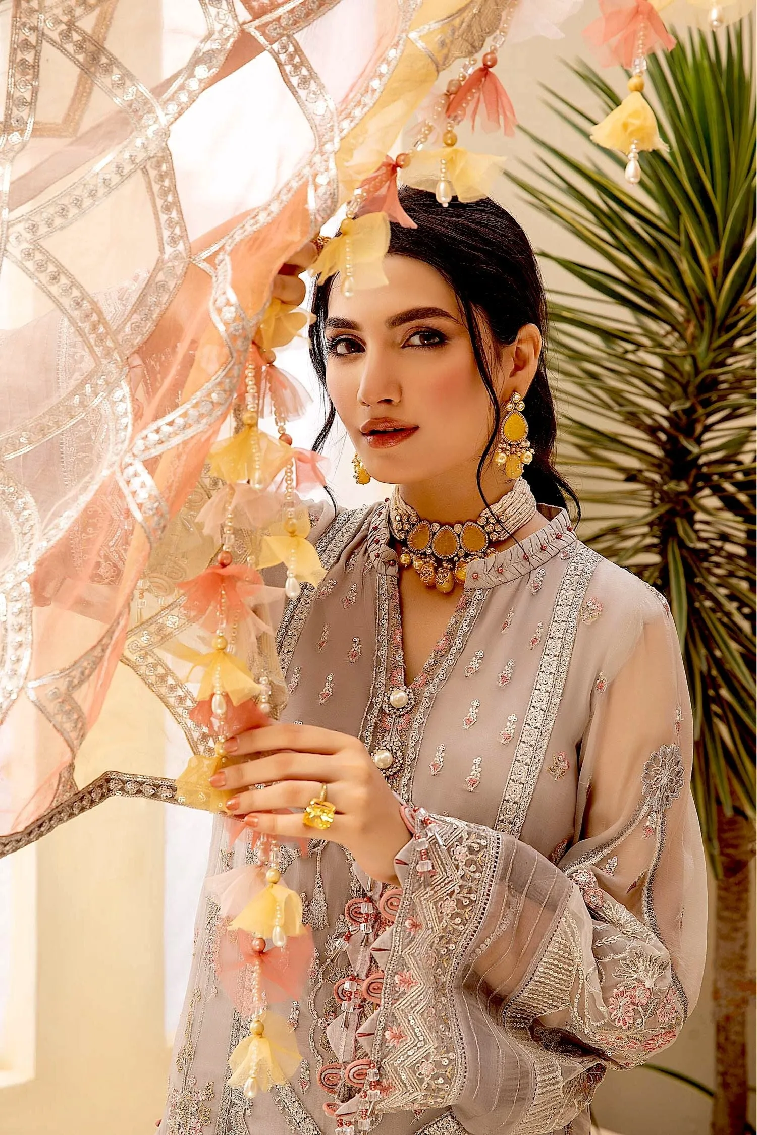 Adan's Libas Tesoro Embroidered Chiffon Formal Collection – Contemporary Rage