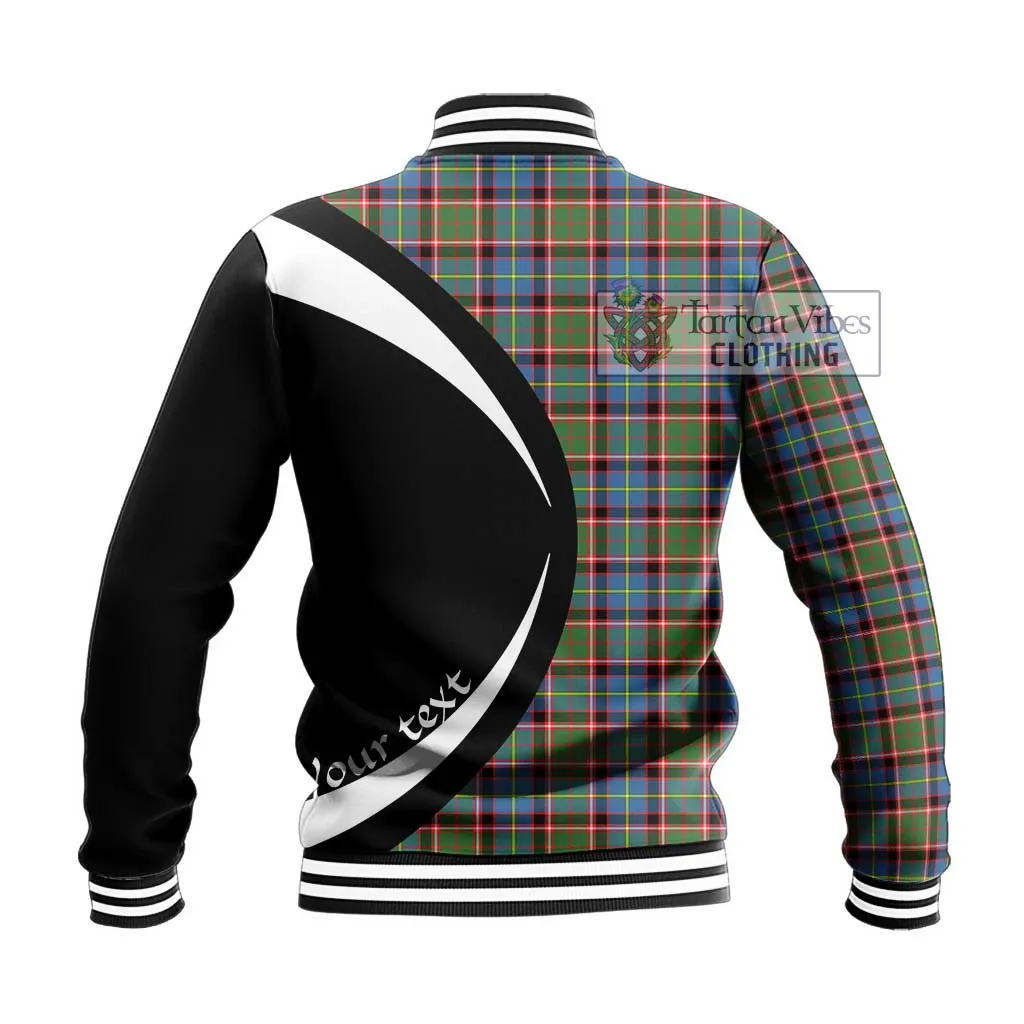 Aikenhead Tartan Baseball Jacket with Family Crest Circle Style