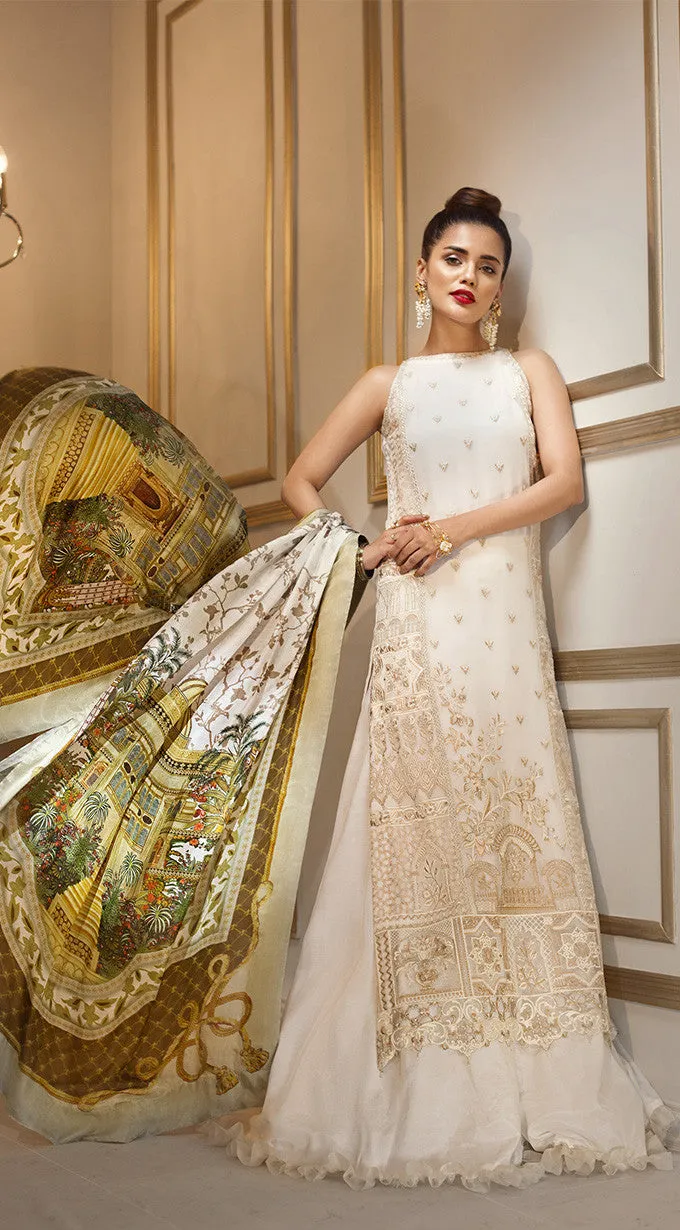 Anaya by Kiran Chaudhry Luxury Festive Collection 2018 – White Fantasy ALF-02