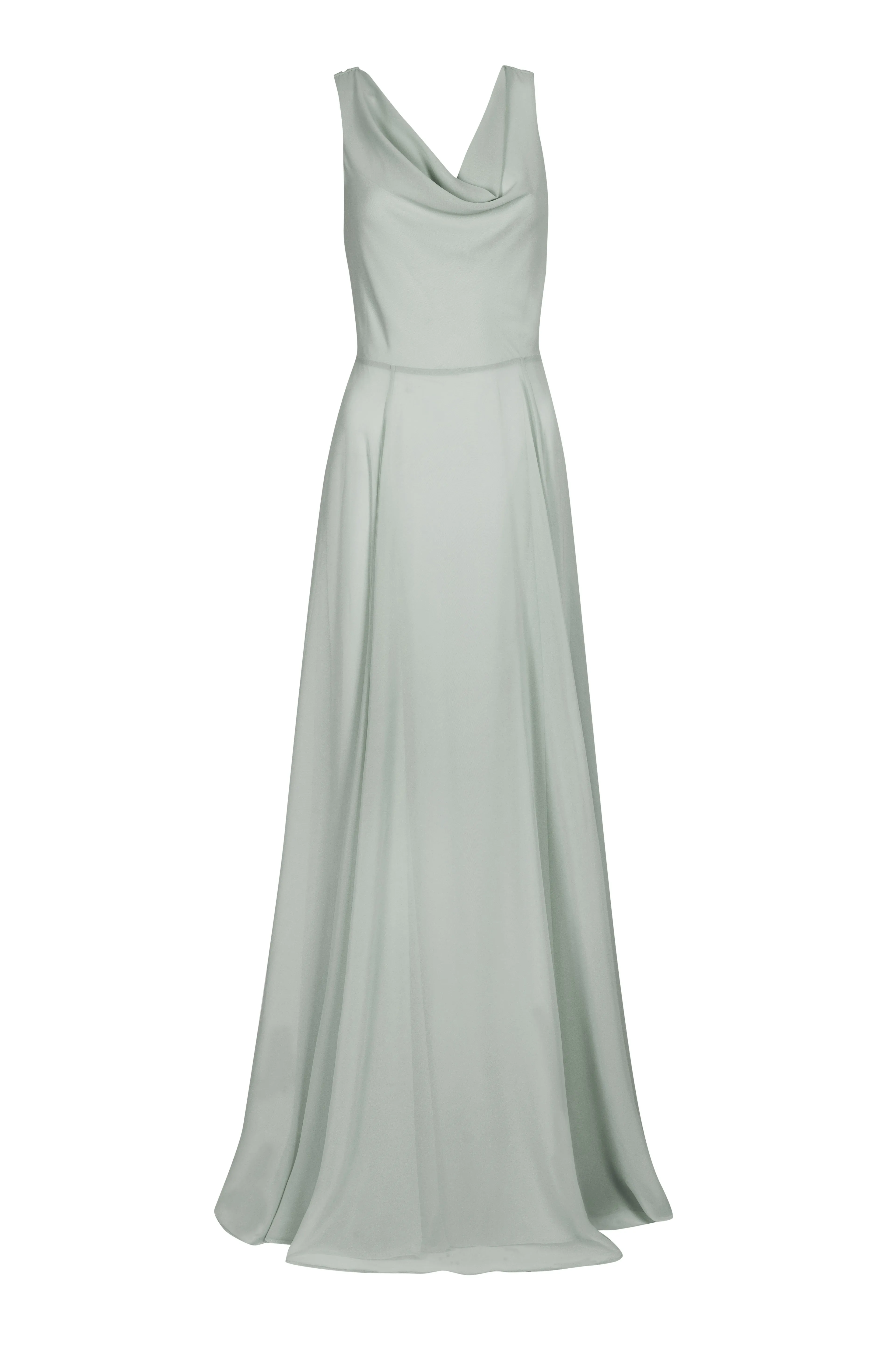 Athena Bridesmaid Dress In Emerald Chiffon