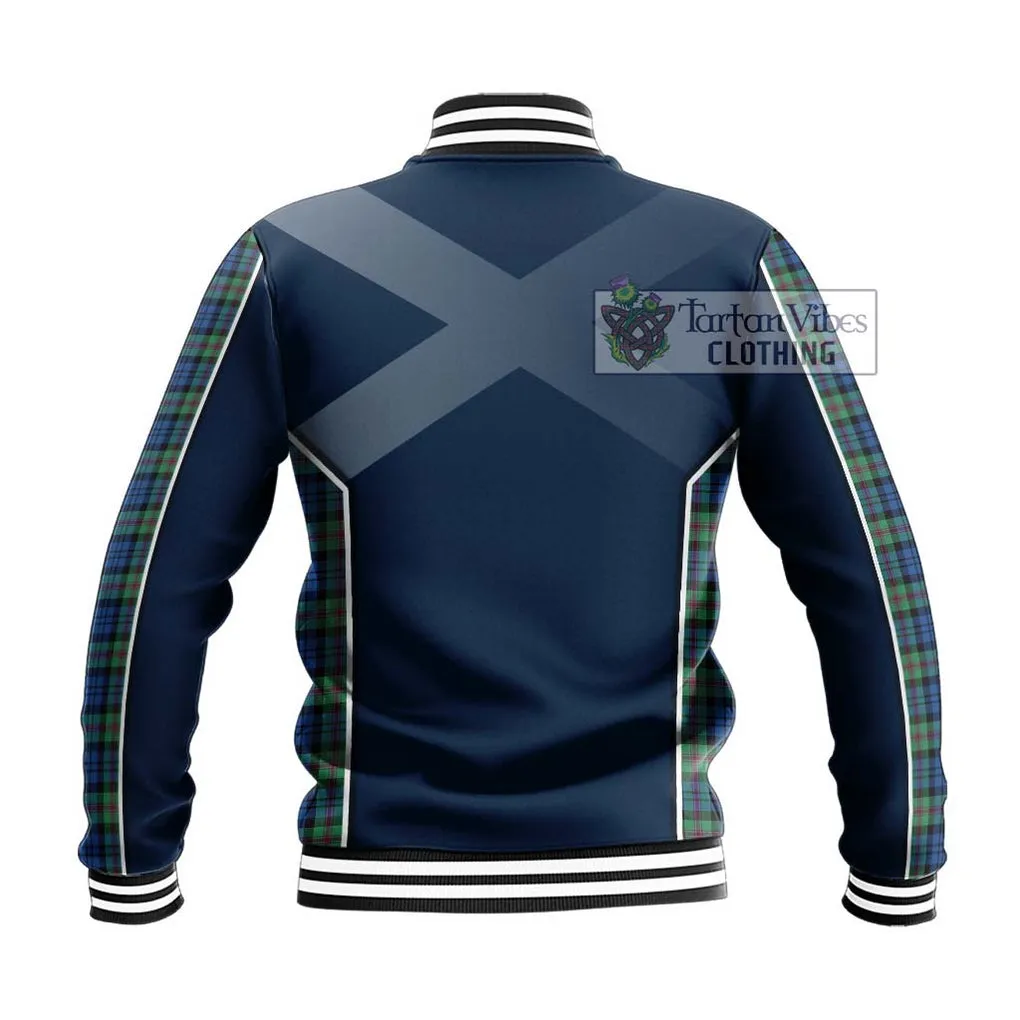 Baird Ancient Tartan Baseball Jacket with Family Crest and Lion Rampant Vibes Sport Style