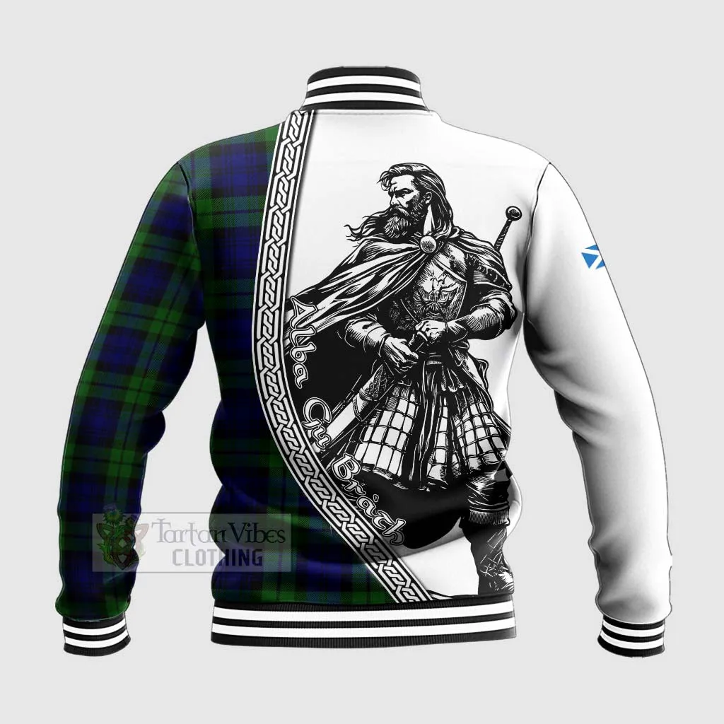 Bannatyne Tartan Clan Crest Baseball Jacket with Highlander Warrior Celtic Style