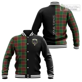 Baxter Tartan Baseball Jacket with Family Crest and Half Of Me Style