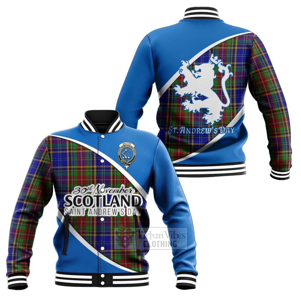 Beattie (Beatty) Family Crest Tartan Baseball Jacket Celebrate Saint Andrew's Day in Style