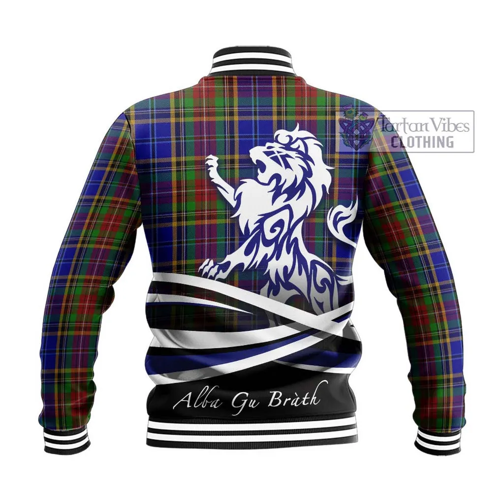 Beattie Tartan Baseball Jacket with Alba Gu Brath Regal Lion Emblem