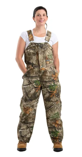 Berne Realtree Edge 100% Cotton Womens Softstone Insulated Bib Overall