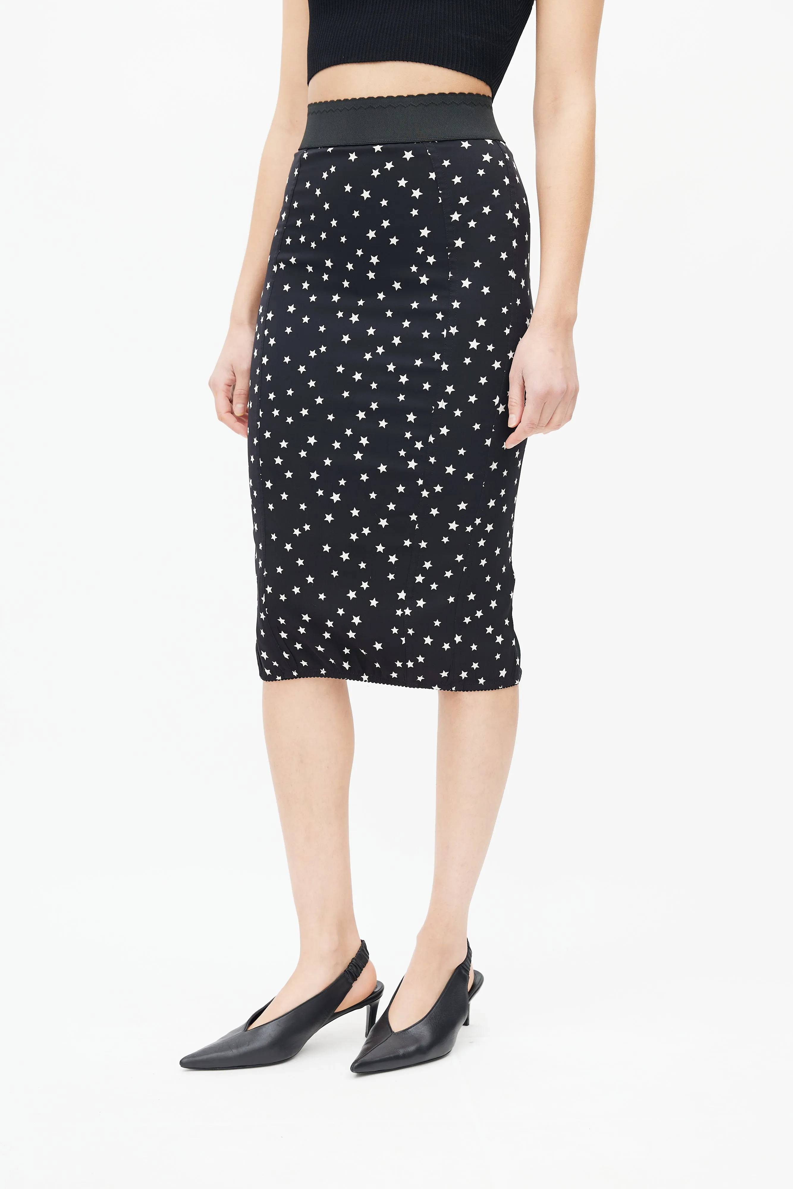 Black & White Star Skirt