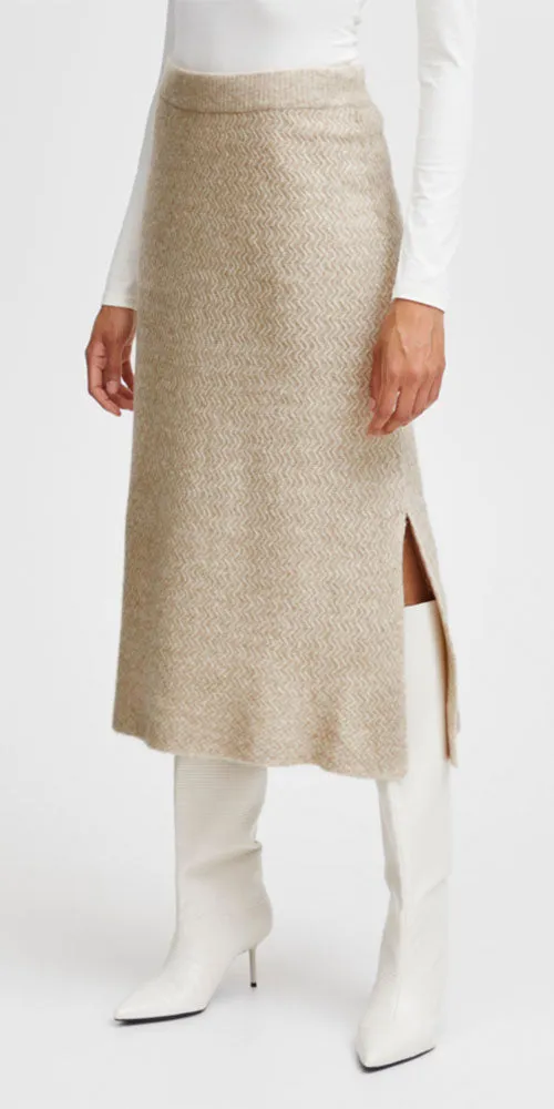 B.Young Textured Skirt, birch