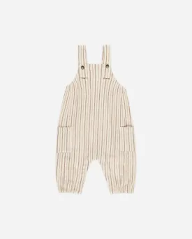 Cargo Baby Overall || Saddle Pinstripe