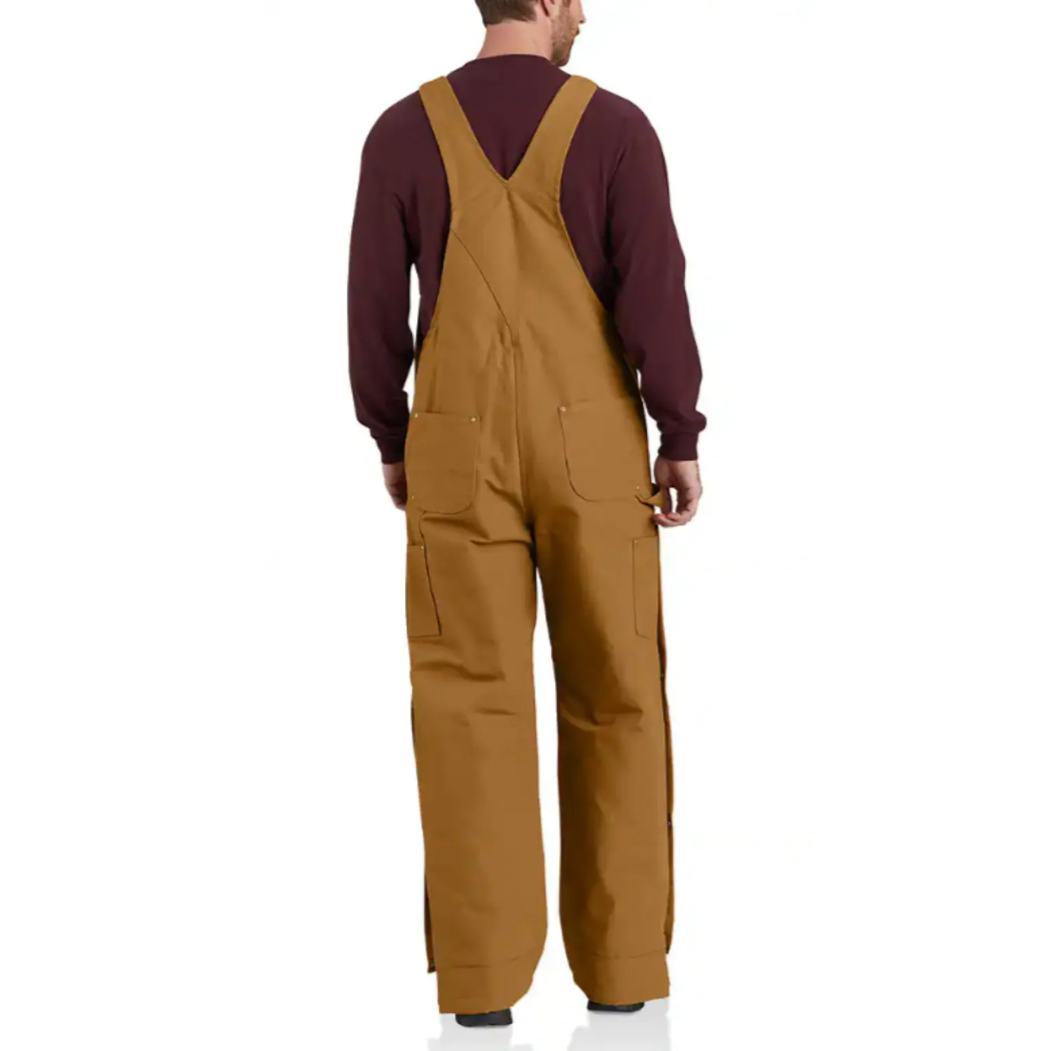 Carhartt Men's Loose Fit Firm Duck Insulated Bib