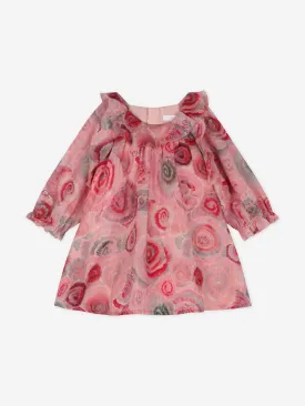 Chloé Baby Girls Spiral Print Ceremony Dress in Pink