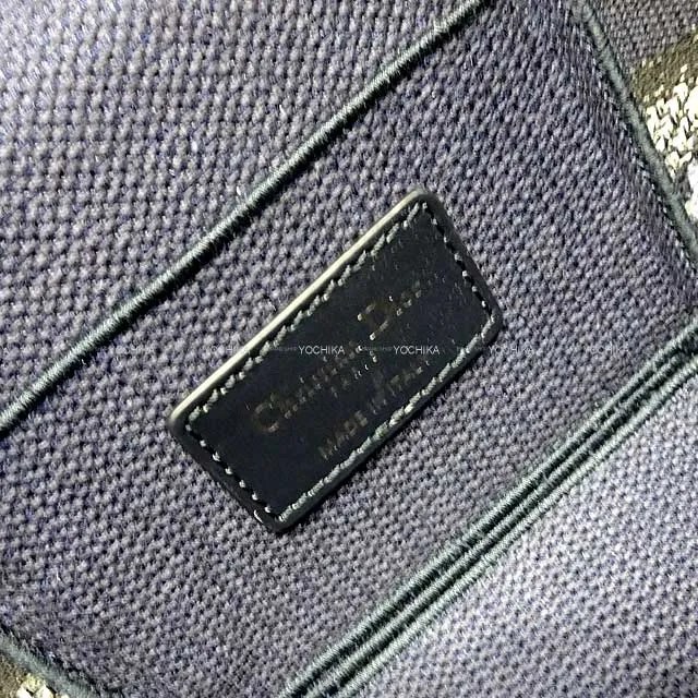 Christian Dior Travel Vanity Small Navy Dior Oblique Embroidery Silver HW S5529VRIW-M928[BRAND NEW][Authentic]