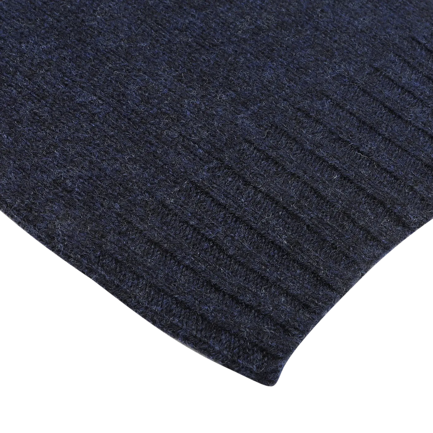 Cosmos Blue Extrafine Lambswool Rollneck