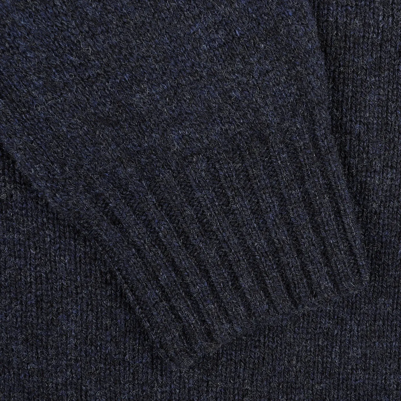 Cosmos Blue Extrafine Lambswool Rollneck