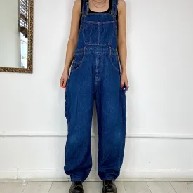 dark wash denim dungarees