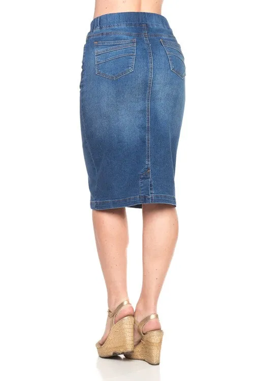 Debbie Jean Skirt-Medium Wash