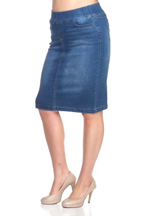 Debbie Jean Skirt-Medium Wash