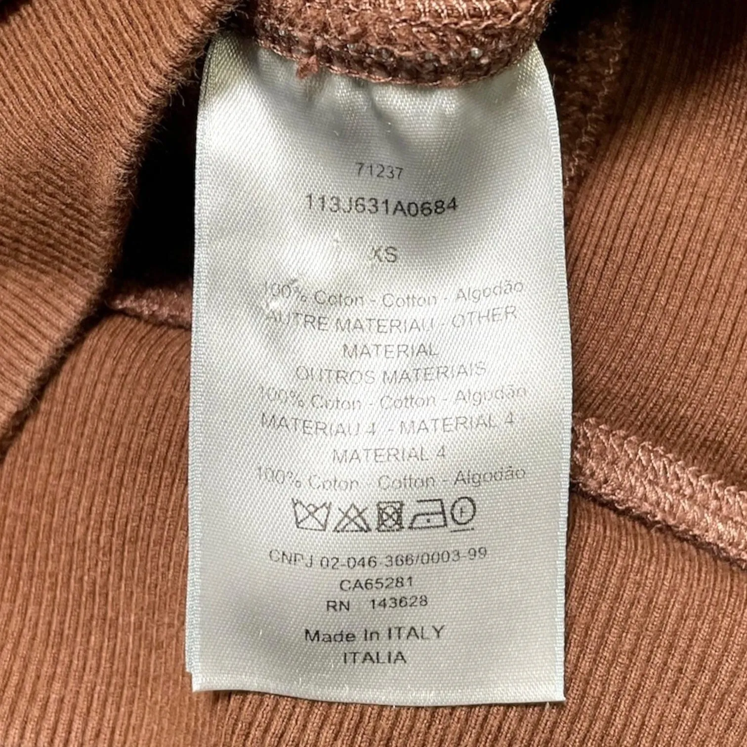 Dior Oblique Towel Hooded Sweatshirt Brown Pre-Owned