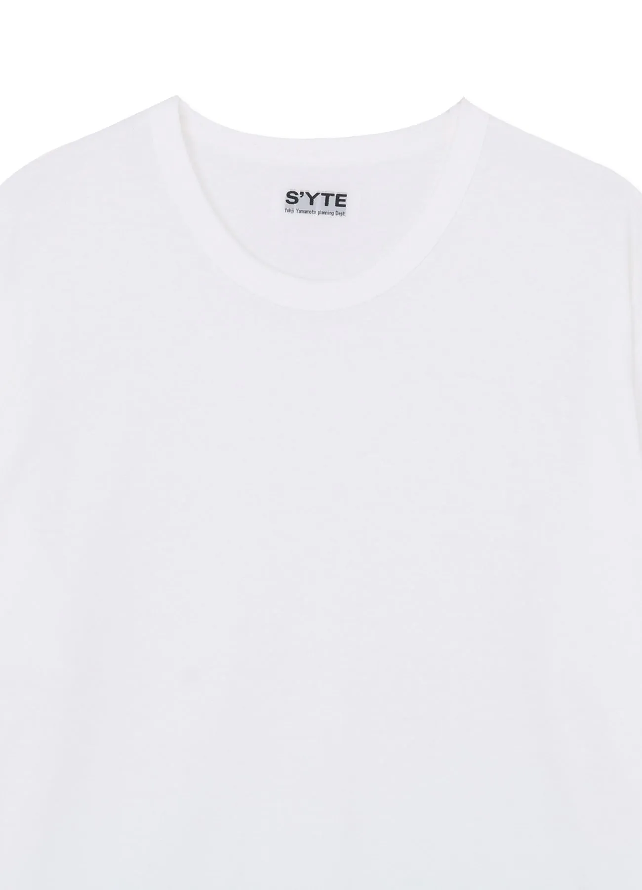 DOUBLE-FACE COTTON JERSEY ROUND NECK T-SHIRT