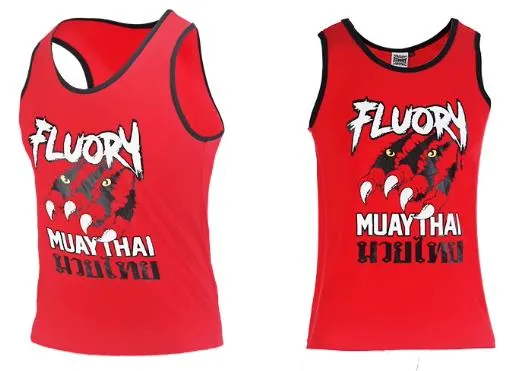 FLUORY TF10 Boxing Sports Vest Tank Top XS-XXXL Red