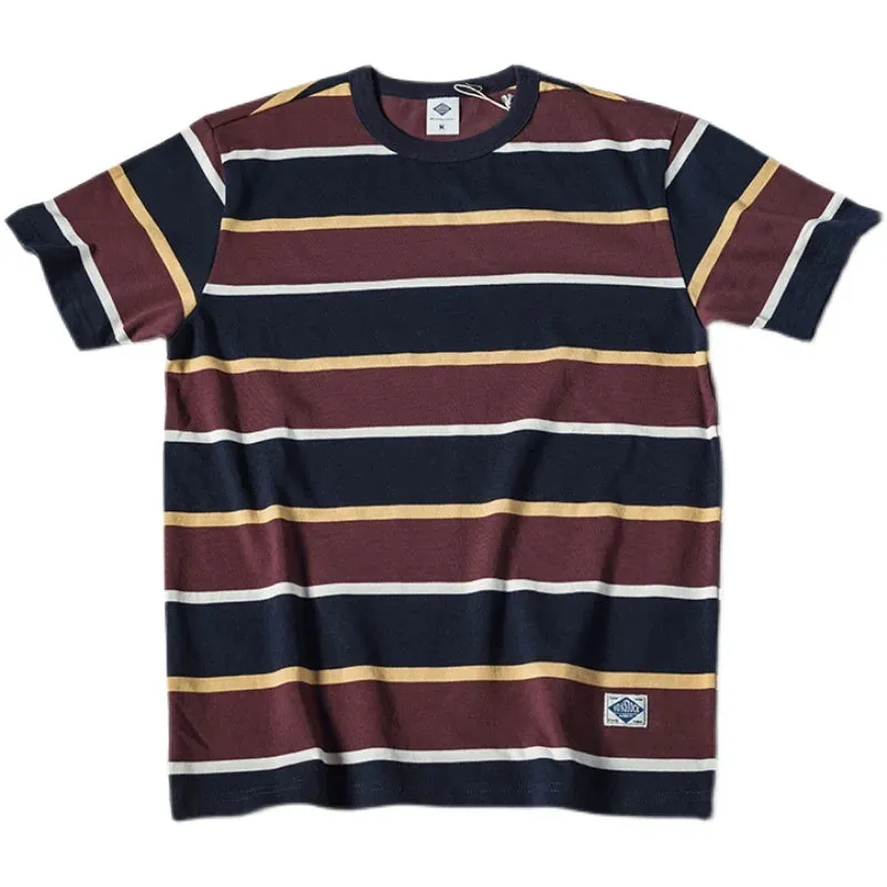 Ivy League Striped Crew Neck T-Shirt - Preppy Style