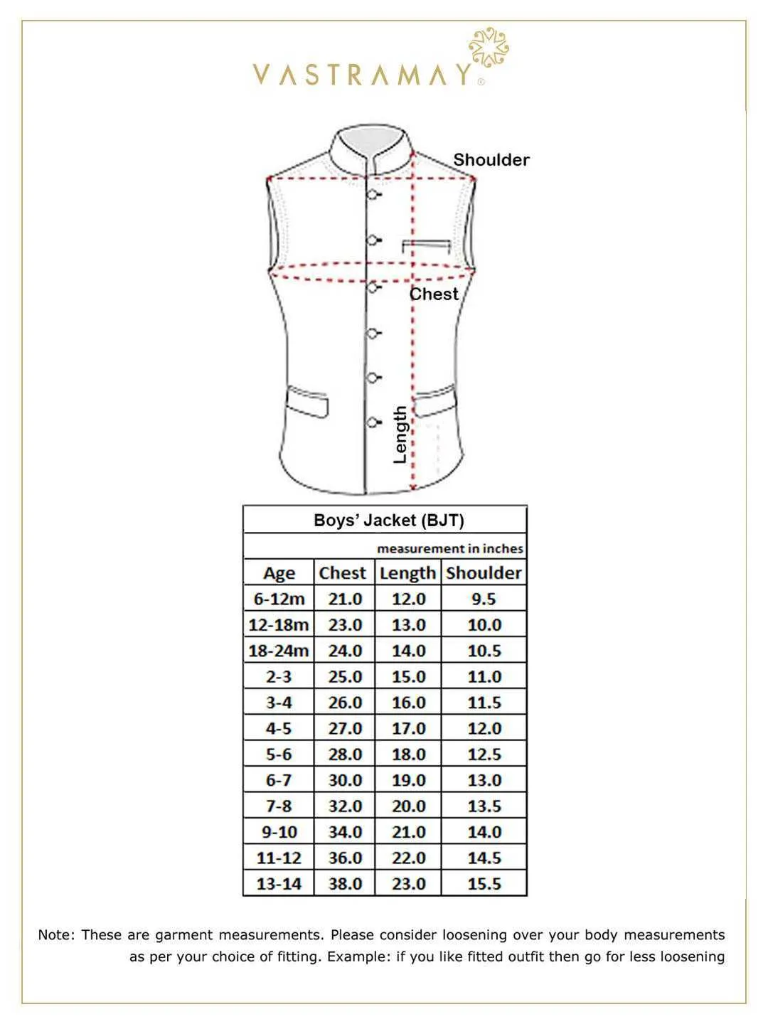 Jashvi Boy's Blue Cotton Blend Twill Nehru Jacket