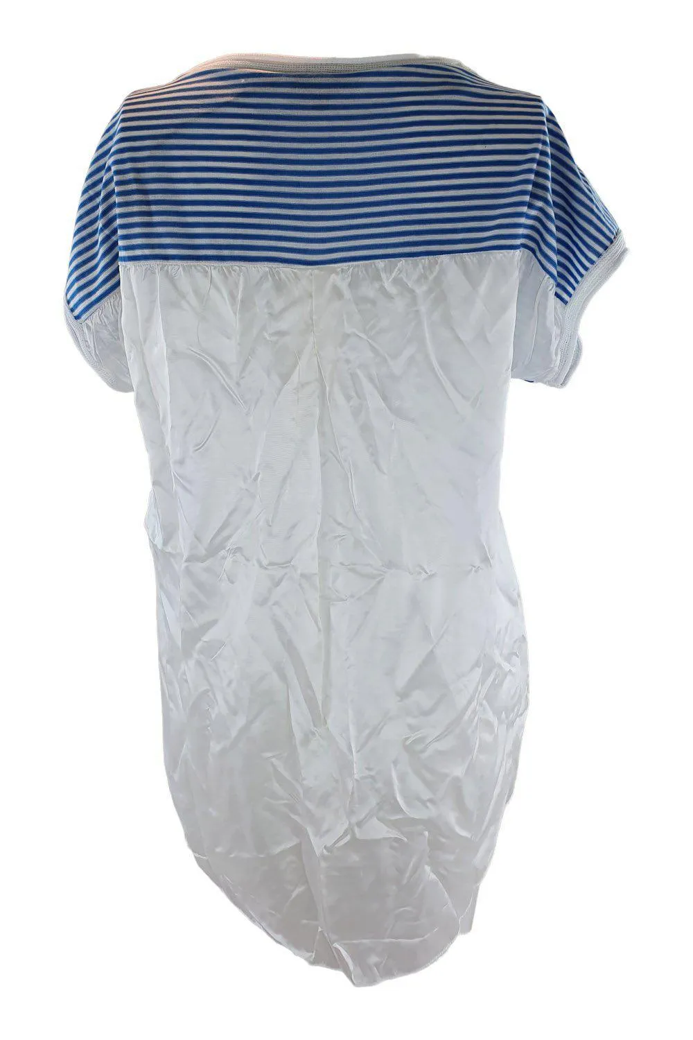 JEJIA Cotton and Vicose Blend Blue Striped Clown Shirt (IT 42)