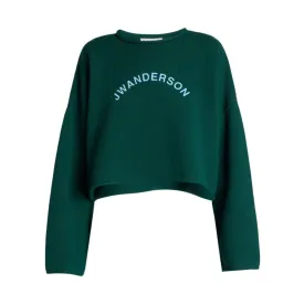 JW Anderson - Cropped Arch Logo Jumper Forest Green