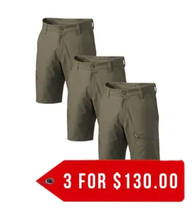 King Gee Workcool 2 Lightweight Ripstop Cargo Work Shorts (K17820-1)-3 Packs