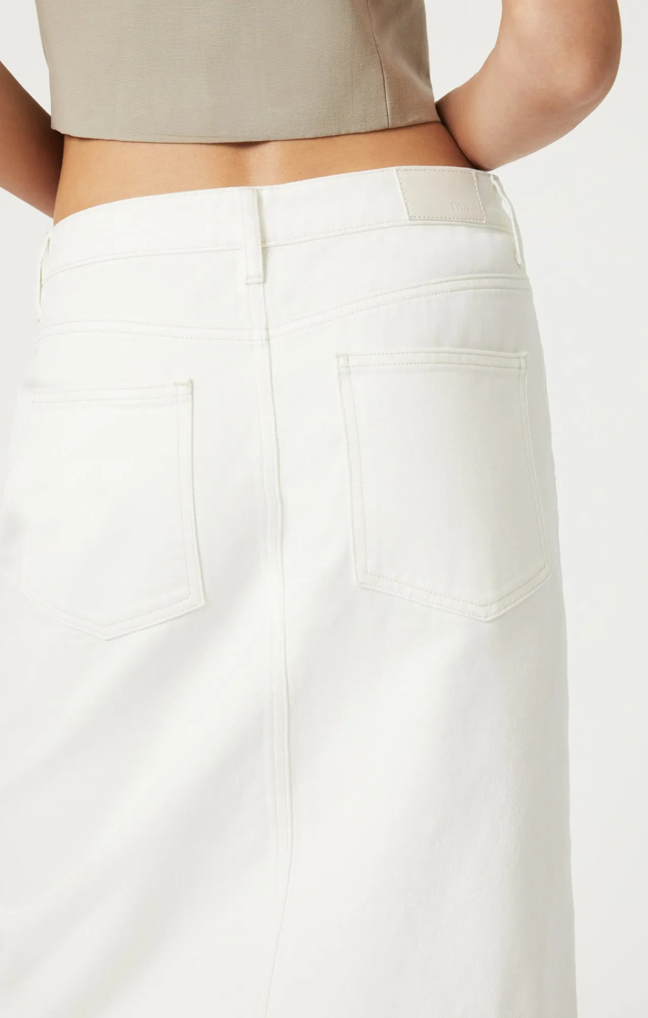 MARIN SKIRT IN OFF WHITE DENIM