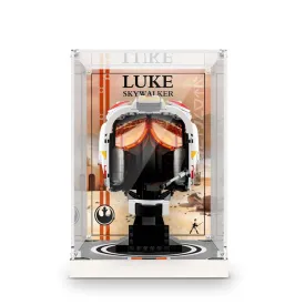 MOC  Compatible  Display Acrylic Box Compatible For  75327 Luke Sky walker Red Five Helmet Dust Cover Building Blocks Accessories