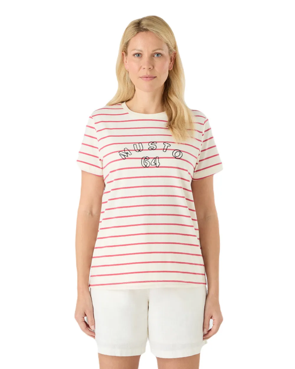 Musto Womens Classic Striped Short Sleeve T-Shirt