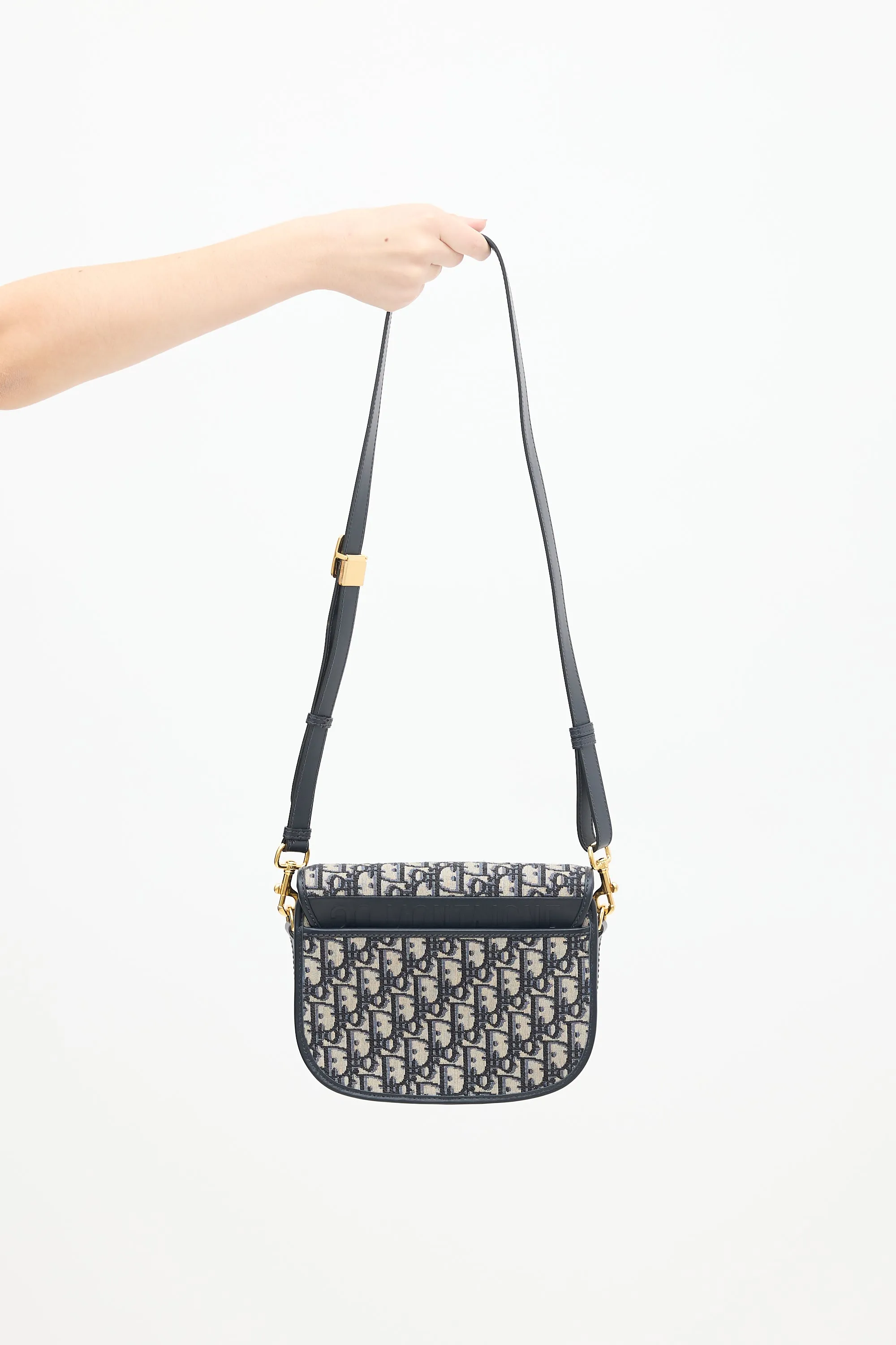 Navy & Grey Oblique 30 Montaigne Small Bobby Bag