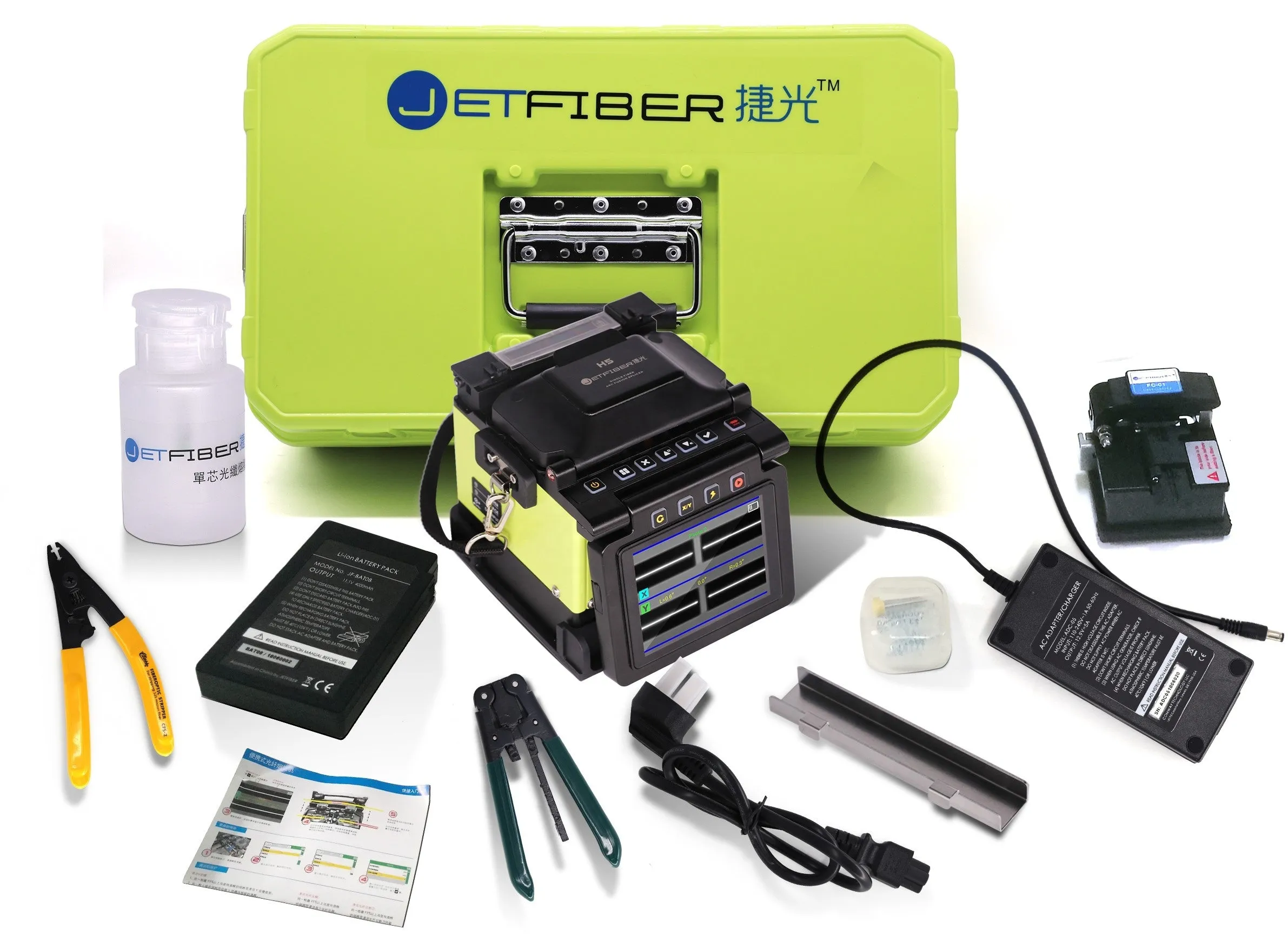 Optical fibre splicing JETFIBER H5 Core to core fusion splicer