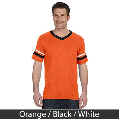 Phi Kappa Psi V-Neck Jersey with Striped Sleeves - 360 - TWILL