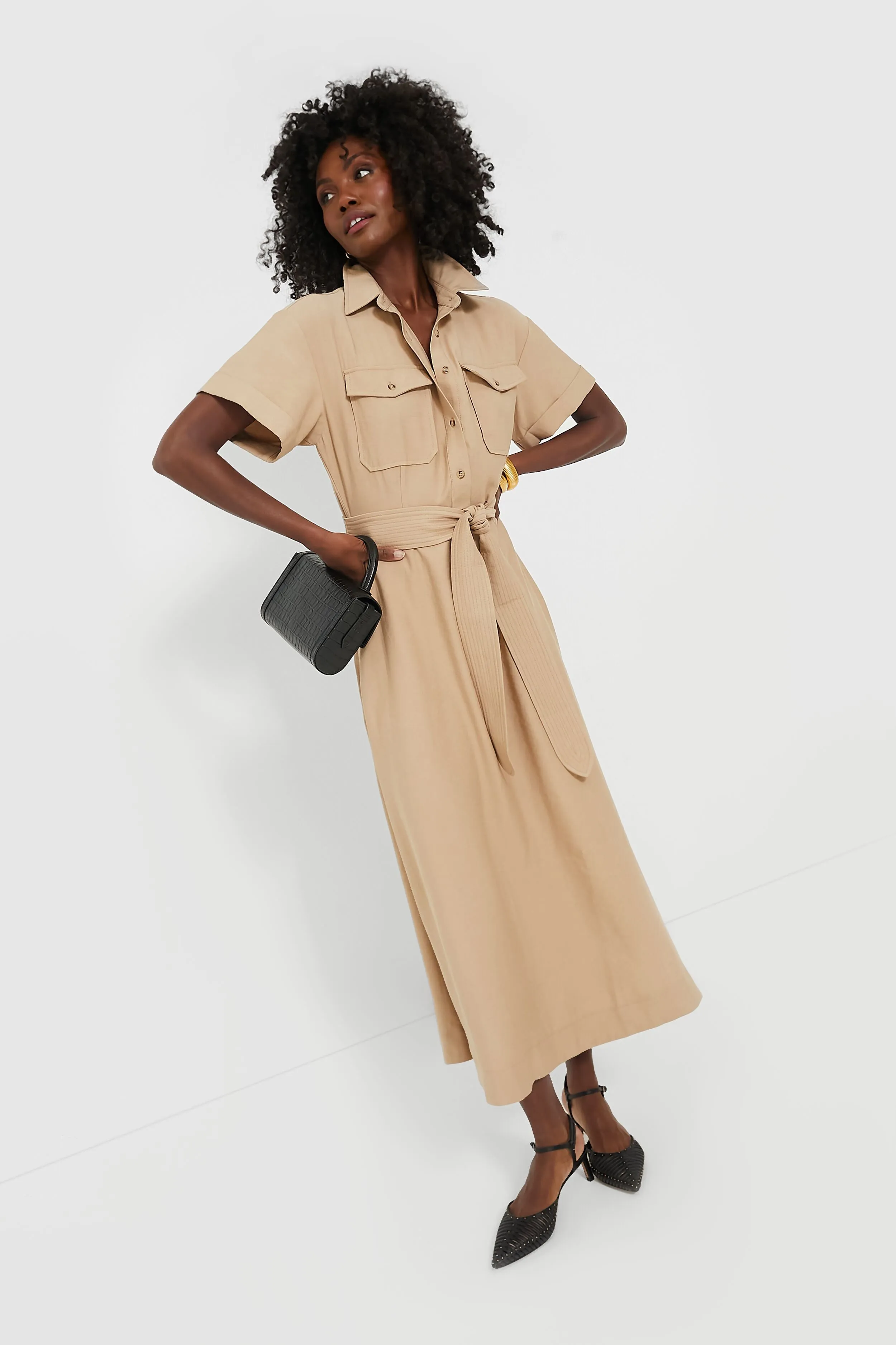 Tan Lucienne Maxi Dress