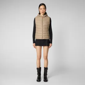 Women's Dia Vest in Dune Beige